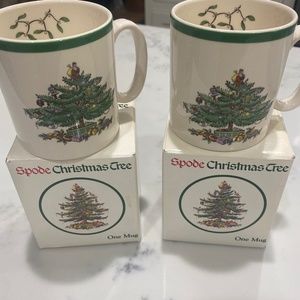 Spode Christmas Tree cups NEW in boxes
